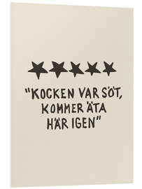 Hartschaumbild Kocken Var Söt