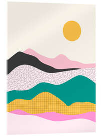 Acrylglasbild Bunte Berge