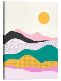 Leinwandbild Bunte Berge