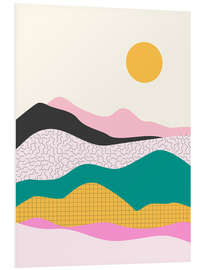 Hartschaumbild Bunte Berge