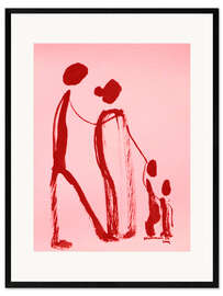 Gerahmter Kunstdruck People Drawing 61