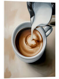 Acrylglasbild Morgendlicher Cappuccino