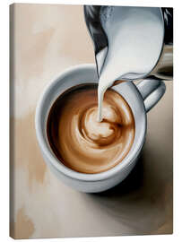 Leinwandbild Morgendlicher Cappuccino