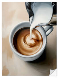 Wandsticker Morgendlicher Cappuccino