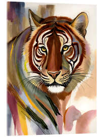 Acrylglasbild Tigerblick: Die ungezähmte Ausstrahlung