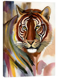 Leinwandbild Tigerblick: Die ungezähmte Ausstrahlung