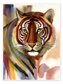 Wandbild Tigerblick: Die ungezähmte Ausstrahlung
