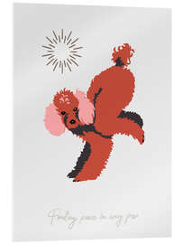 Acrylglasbild Yoga Dogs - Finding peace in every pose - Annick