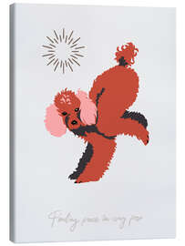 Leinwandbild Yoga Dogs - Finding peace in every pose - Annick