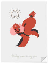 Wandsticker Yoga Dogs - Finding peace in every pose - Annick