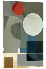 Acrylglasbild Mid-Century Modern Geometrische Abstraktion - Cartissi