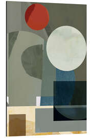 Aluminium print Mid-Century Modern Geometric Abstraction - Cartissi