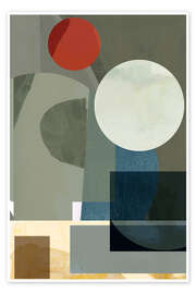 Wandbild Mid-Century Modern Geometrische Abstraktion - Cartissi