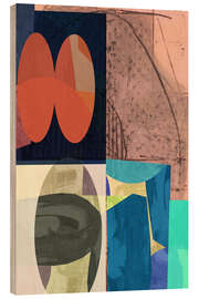 Holzbild Quadrant Forms Abstract - Cartissi
