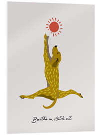 Acrylglasbild Breathe in, stretch out - Annick