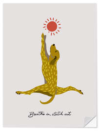 Wandsticker Breathe in, stretch out - Annick