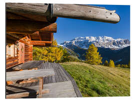 Aluminium print Alpine hut - Martin Zwick