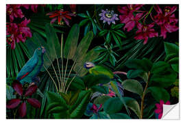 Wandsticker Stimmungsvolles Dschungelparadies - Andrea Haase