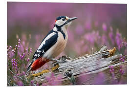 Hartschaumbild Buntspecht in der Heide - Christian Müringer