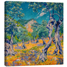 Leinwandbild Olivenhain - Josep Pons Frau