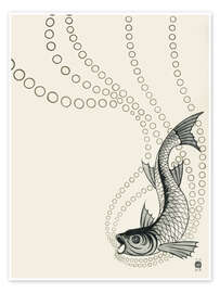 Wandbild Fishing exhibition, 1900 - Koloman Moser