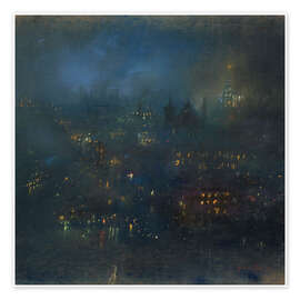 Poster Baltimore Nocturne - Glen Cooper Henshaw