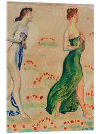 Acrylglasbild Studie zu "Die Empfindung", 1888 - Ferdinand Hodler