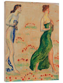 Holzbild Studie zu "Die Empfindung", 1888 - Ferdinand Hodler