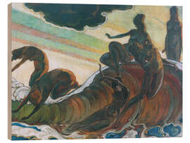 Holzbild Die Welle, 1919 - Julius Vogel