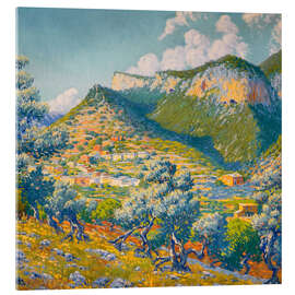 Acrylglasbild Berglandschaft - Josep Pons Frau