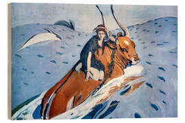 Holzbild Raub der Europa, 1910 - Valentin Serow