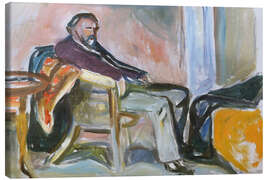 Leinwandbild Selbstportrait nach Influenza, 1919 - Edvard Munch