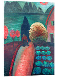 Acrylglasbild Der gelbe Busch, 1915 - Marianne von Werefkin