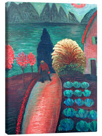Leinwandbild Der gelbe Busch, 1915 - Marianne von Werefkin