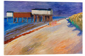 Acrylglasbild Badehaus, 1911 - Marianne von Werefkin