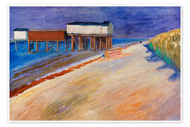 Poster Badehaus, 1911 - Marianne von Werefkin