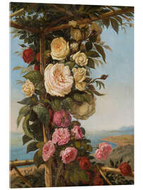 Acrylglasbild Pergola oberhalb von Nizza - Hercule Trachel