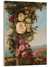 Holzbild Pergola oberhalb von Nizza - Hercule Trachel