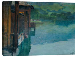 Leinwandbild Badehaus in Gmunden - Otto Friedrich, 1906