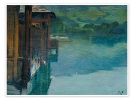 Poster Badehaus in Gmunden - Otto Friedrich, 1906