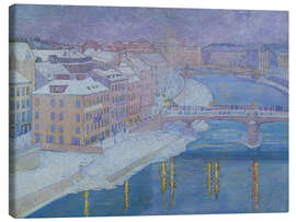 Leinwandbild Auf den Donauländern, 1903 - Franz Jaschke