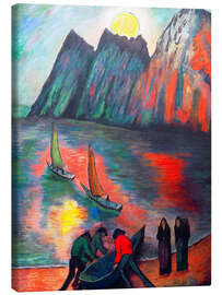 Leinwandbild Der große Mond, 1923 - Marianne von Werefkin