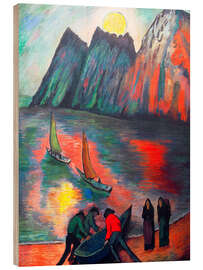 Holzbild Der große Mond, 1923 - Marianne von Werefkin