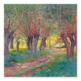 Wandbild Kopfweiden in Weyer, 1909 - Franz Jaschke