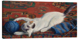 Leinwandbild Katze mit Wollknäuel, 1922 - Richard Müller