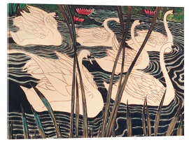 Acrylglasbild Schwäne