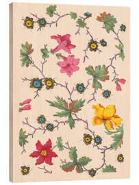 Holzbild Blumenmuster für bedruckte Textilien - Louis-Albert DuBois I
