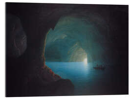 Acrylglasbild Die Blaue Grotte auf Capri - Carl Friedrich Seiffert