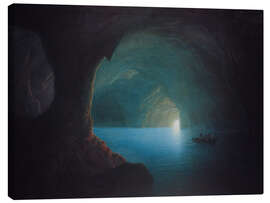 Leinwandbild Die Blaue Grotte auf Capri - Carl Friedrich Seiffert