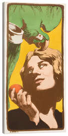 Leinwandbild Die Frau mit dem Papagei - Angelo Jank, 1898